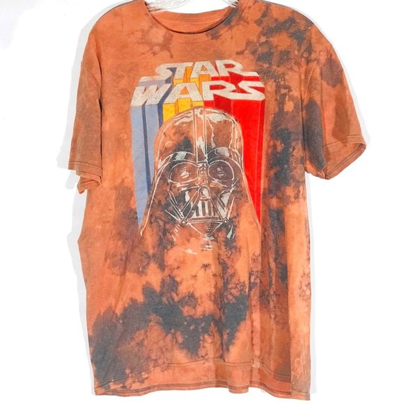 Darth Vadar STAR WARS Custom Bleached Tee Shirt